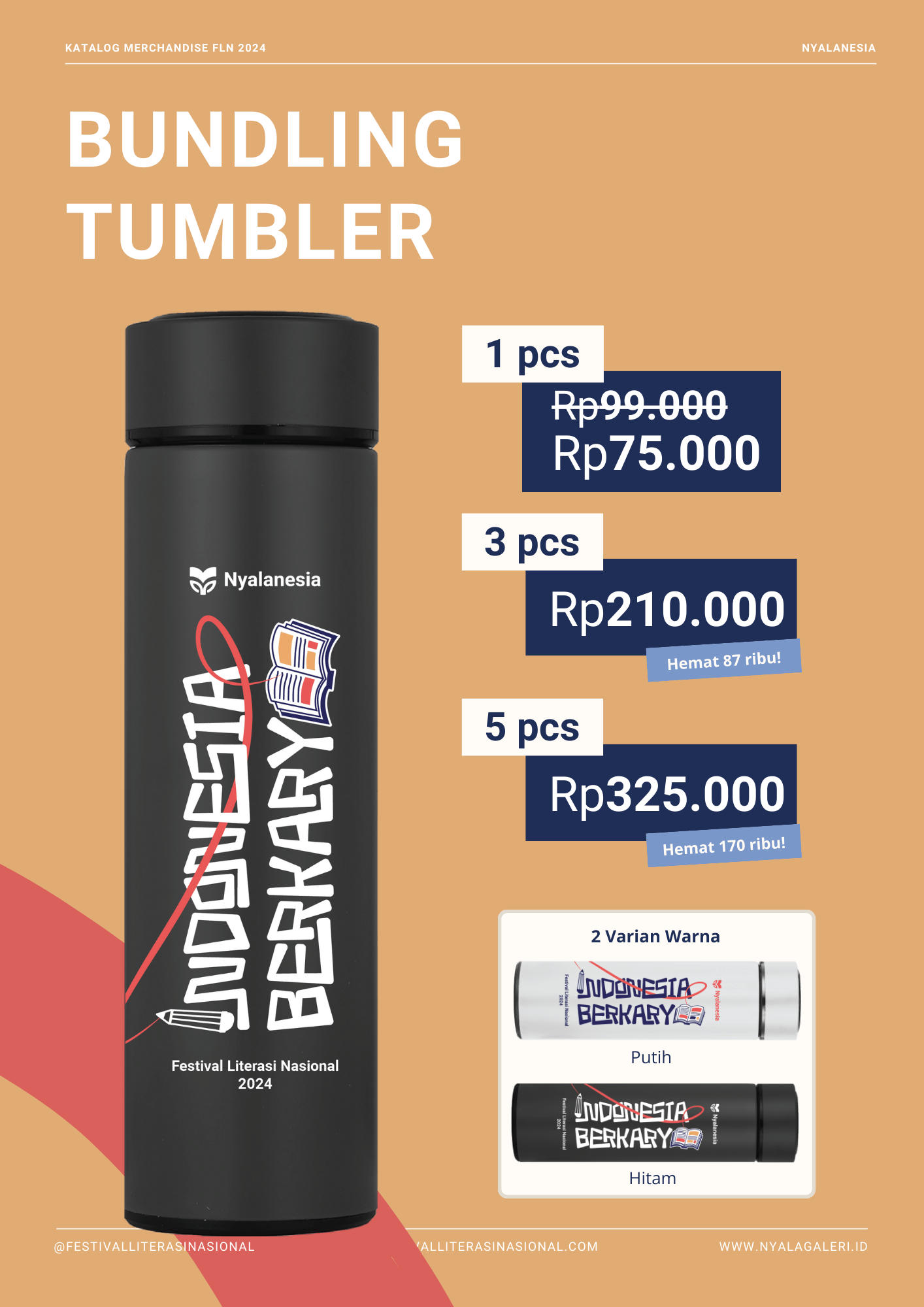 Tumbler - Merchandise Festival Literasi Nasional 2024 - Gambar 4